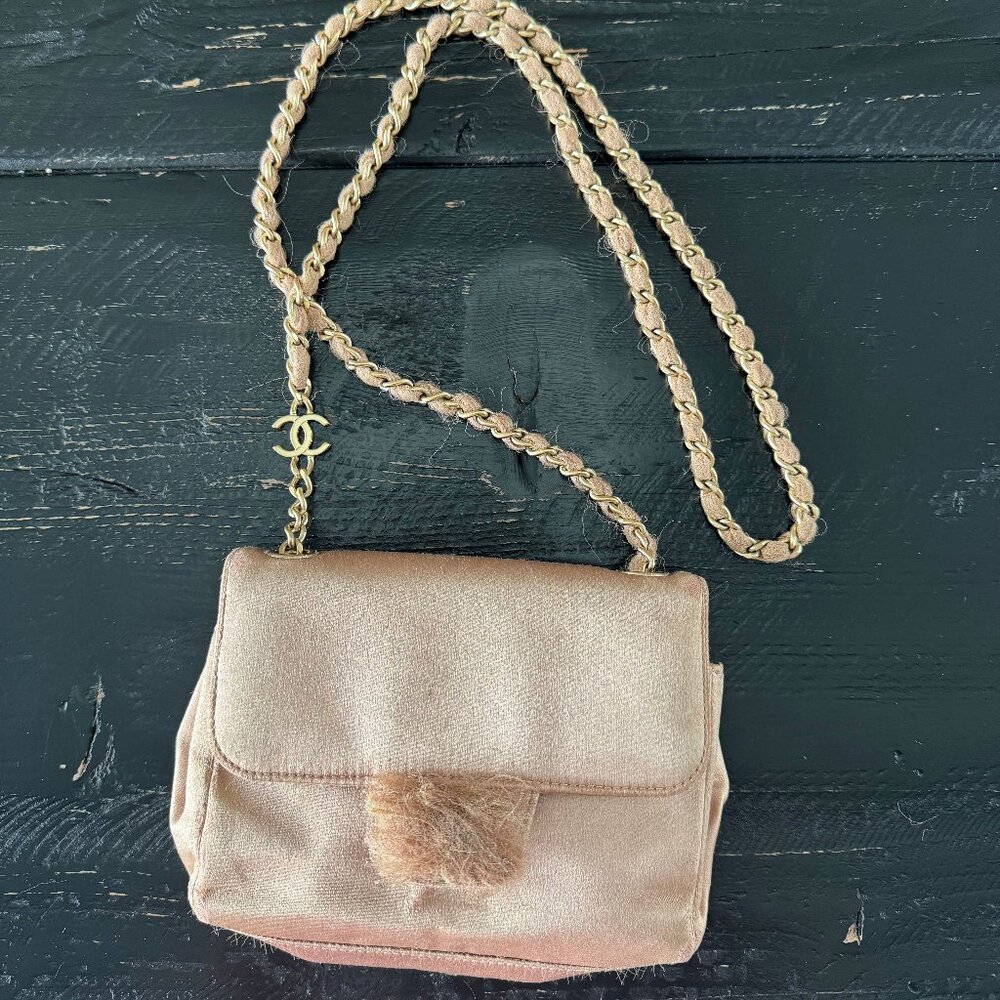 RARE Chanel Pink Rope Crossbody Bag